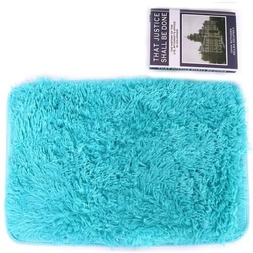 40*60cm Fluffy Rugs Anti-Skid Shaggy Area Rug Dining Room Home Bedroom Carpet Floor Mat