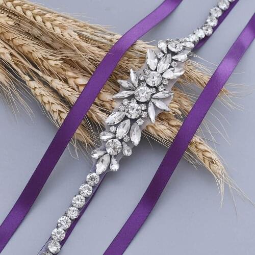 Handmade Sparkly Wedding Belts Bridal Sash Silver Diamond Belt for Wedding Gown Dress Crystal Belt Sash Jewelry Belt for Girls