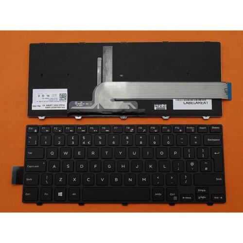 UK Layout New Keyboard for Dell Inspiron 14 5442 5445 5447 5448 5451 5455 5458 7447 5452 5457 5459 5443 Laptop with Backlit