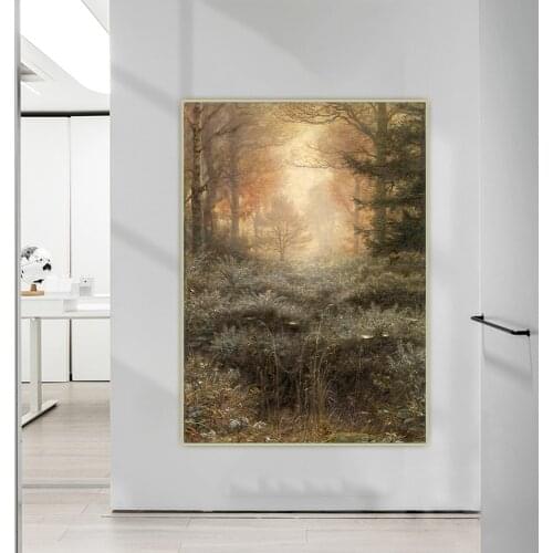 John Everett Millais《Dew-Drenched Furze》Canvas Art Oil Painting Artwork Picture Wall Hanging Decor Home Living Room Decoration