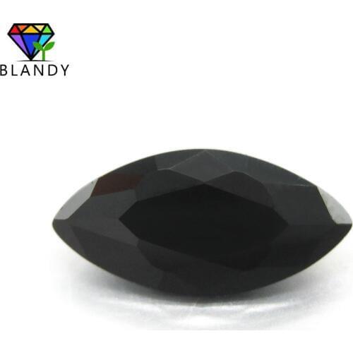 5A 1.5x3~10x20mm Marquise Shape Black 5A Cubic Zirconia Stone Synthetic Gems CZ stone For Fashion Jewelry