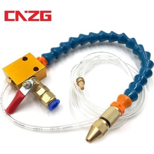 CNC Lathe Lubrication Drill Grind Nozzle 8mm Air Pipe Spray System Heavy Duty Engraving Machine Metal Milling Mist Coolant DIY