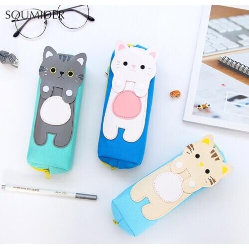 Pencil Case Kawaii Cats Pencilcase Stationery School Supplies Pencils Storage Bts Pencil Cases School Supply