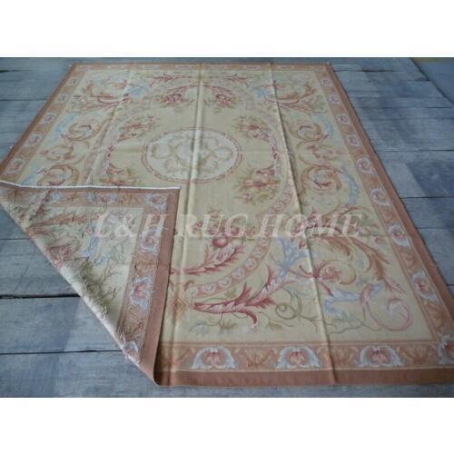 Free shipping 8'x10' Shabby Chic Home Decor Aubusson Area Rugs Antique French Pastel Floor Carpet Christmas Gifts