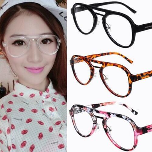 New eyeglasses frames adjustable nose pad men women vintage large frames stylish designer oculos de grau