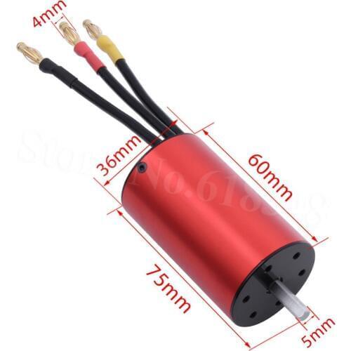 RC 3660 540 Brushless Motor Inner Rotor 2500KV 4-Pole 5mm Shaft for 1/8 Car Truck Buggy HSP Traxxas Himoto HPI Racing Hobao Baja