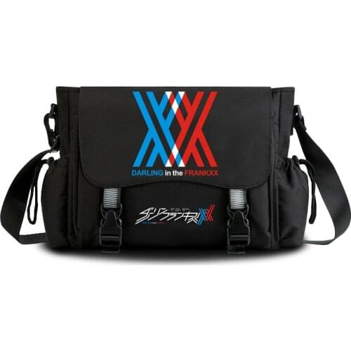 DARLING in the FRANXX 002 messenger bag Casual Anime cosplay student cover shoulder bag for men teenagers