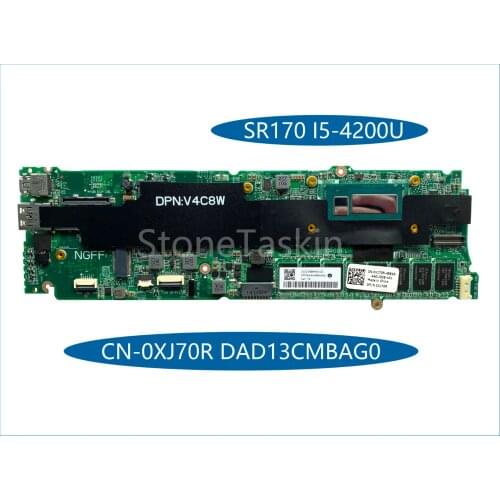 High quality CN-0XJ70R for Lenovo Ideapad XPS 9333 Laptop Motherboard DAD13CMBAG0 SR170 I5-4200U 4GB RAM 100% Tested