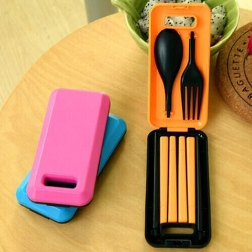 100Set Portable Folding Travel Dinnerware Set Tableware Cutlery Fork For Camping Picnic Kids Adult for Bento Lunch