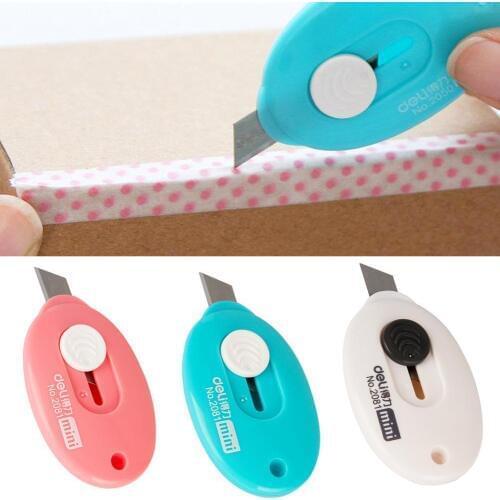 3pcs/lot Deli Mini Letter Opener paper knife Office Supplies And Knife Tools Utility Crafting Box Safety P4Y0