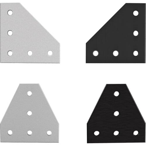 5 holes 90 degree joint board plate corner angle bracket connection joint strip for 2020 aluminum profile