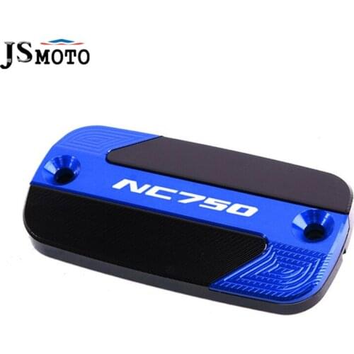 For Honda NC750X NC750S NC750X/750S 2012-2019 Motorcycle CNC Aluminum Front Brake Reservoir Fluid Tank Cover Oil Cap LOGO NC750