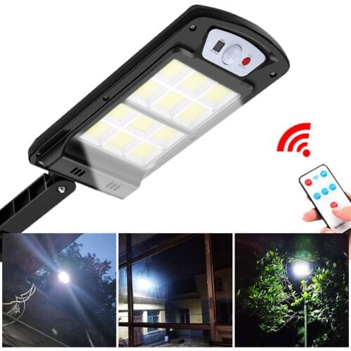 ANENG Waterproof Outdoor Solar Street Light with 240 COB Lamp Beads Remote Control for Yard Garden Street Walkway Factory Campus
