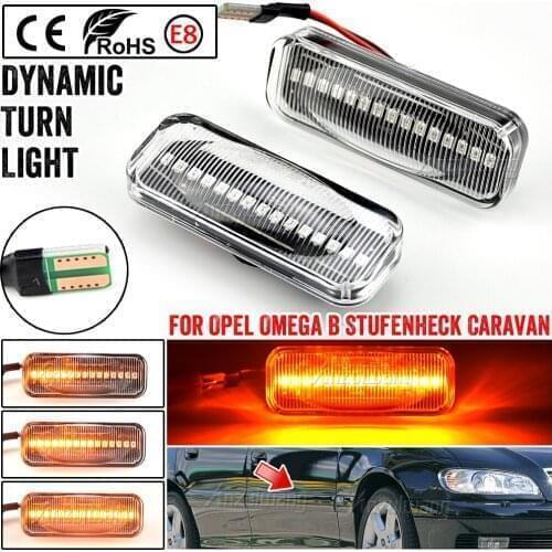 Car Led Dynamic Turn Signal Light For Opel Omega B B1 B2 Stufenheck Caravan 1994-2003 Side Marker Fender Blinker Indicator Lamp