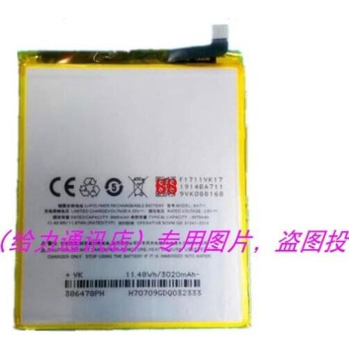 BA711 mobile phone battery For Meizu meilan M711Q/C/M 3070mAh rechargeable Battery with Repair Tools