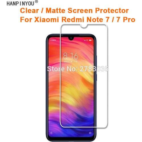 For Xiaomi Redmi Note 7 / 7 Pro 6.3" Clear Glossy / Anti-Glare Matte Screen Protector Protective Film (Not Tempered Glass)
