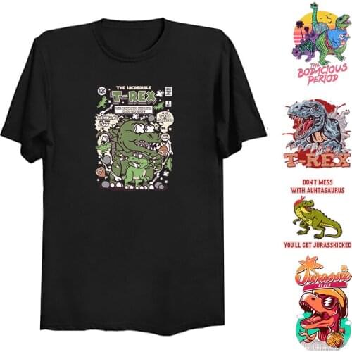 Jurassic Park T Shirt Harajuku Men Tshirt Dinosaur Animal Print Anime Shirt Men Clothing New 2021 Jurassic World Cool Shirt
