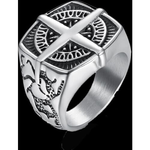Cool Retro Mens Jewelry 316 Stainless Steel Biker Skull Rings Party Band Design