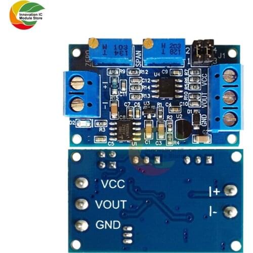 Current to Voltage Module 0/4-20mA to 0-3.3V 5V 10V Voltage Transmitter Converter Signal Conversion Module Board Diy Electronic