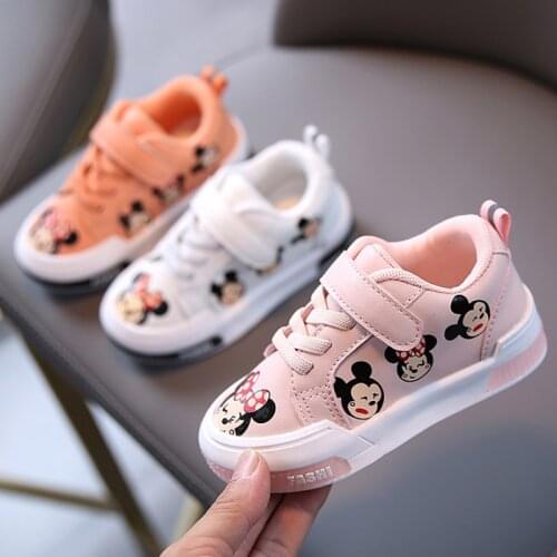 Girls' Shoes Spring and Autumn New 1-5 Years Old Childrens Sports Shoes Childrens Soft Soled Walking Shoes Boys' Board Shoes