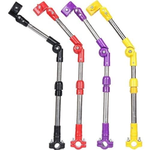 Bicycle Stroller Umbrella Stand Sunshade Stand Adjustable Stainless Steel 180 Angle Swivel Wheelchair Bike Umbrella Connector