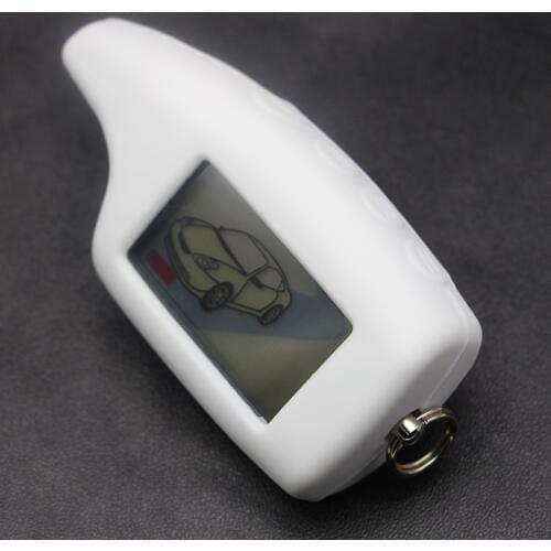 M5 LCD Remote Control Key Fob + Silicone Key Case For Russian 2 Way Car Alarm System Scher khan M M5 Scher-Khan Magicar 5