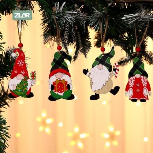 ZLAR Merry Christmas Home Decoration Christmas Pendant Drop Ornaments Festival Supplies Home Decor Santa Tree Decorate Gifts