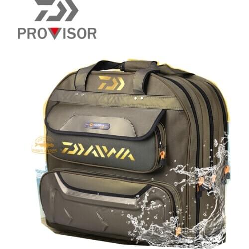 DAIWA Fishing Bag Mens Outdoor Fishing Reel Bait Waterproof Fishing Bag Large Capacity Multi-function Storage Fishing Bag
