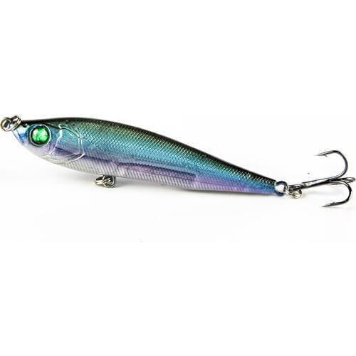 SEALURER Fishing lure 8cm 14g Hard Pencil Lifelike 3D Eyes 6# Hooks Sinking Plastic Baits Crankbait
