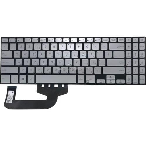 OVY HB Replacement keyboards For ASUS X507 X507U X507UA X507UB X507UF Hebrew HE silver Laptops Keyboard 0KNB0 5106HE00 Hot sale