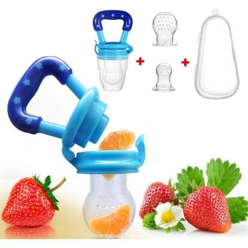 Baby Nipple Fresh Food Fruit Milk Feeding Bottle Nibbler Learn Feeding Drinking Water Straw Handle Teething Pacifier feed Feeder