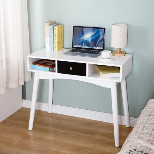 Modern Computer Desks Laptop Desk Writing Table With Shelves Minimalist Home Office Desk Wood Computer Table Home Furniture HWC