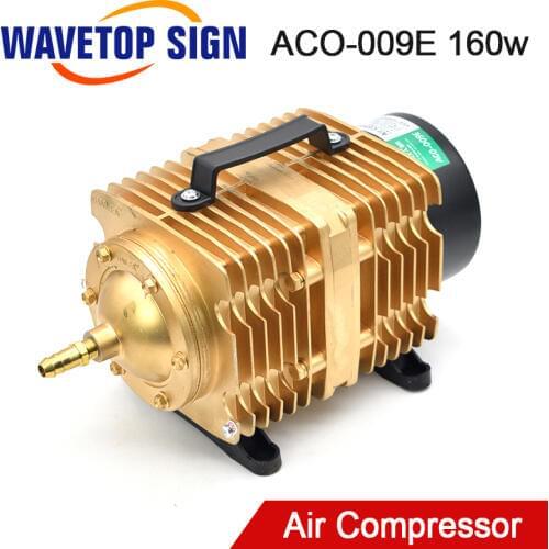 WaveTopSign 160W Air Compressor Electrical Magnetic Air Pump for CO2 Laser Engraving Cutting Machine