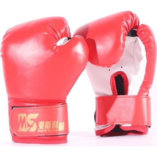 Sticky boxing gloves 1 Pair of Kids Children Boxing Gloves Training Fists PU Leather