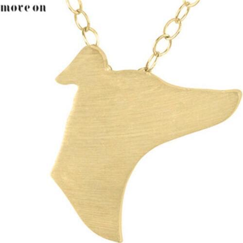 1PC Gold Silver Greyhound Discontinued Greyhound Charm Necklace Greyhound Jewelry Pet Memorial Dog Jewelry Gift