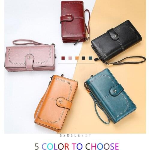 2021 Women Wallet Fashion Leather Long Top Quality Classic Card Holder Female Wallet Zipper Brand Wallet For Women