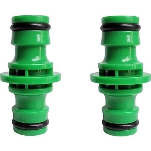 50 Pieces 1/2 Inch Garden Plastic Quick Coupling Homemade Water Pipe 2-Way Hose Repair Joint Garden Irrigation Hose Fitting