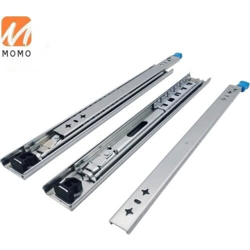 76mm full extension telescope channel 180KG car drawer sysytem heavy duty locking drawer slides