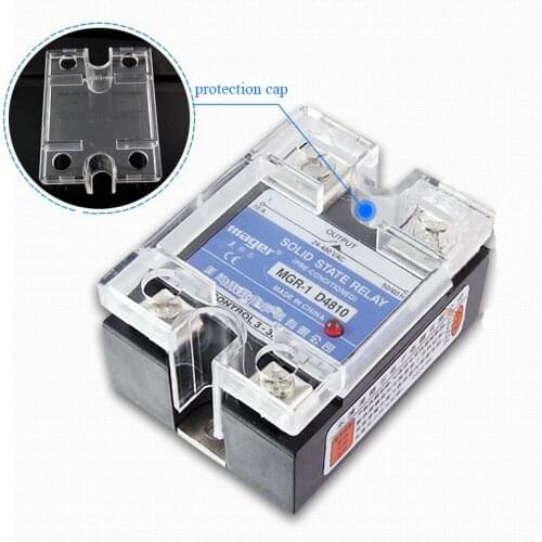 Free shipping 2pc 10A Industrial use Mager SSR MGR-1 D4810 DC-AC Single phase solid state relay 10A Quality MGR-1 D4810
