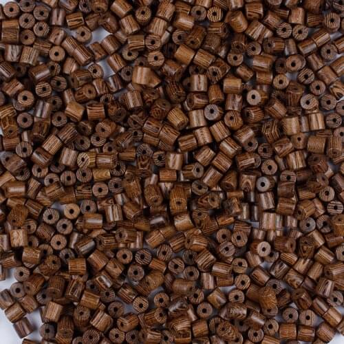 6Mm 50/100/150/200/300Pcs Loose Spacer Wooden Beads for Jewelry Making Bracelet Diy Natural Cylindrical Wood Beads Accessories