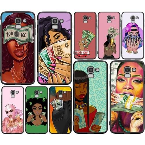 Afro Girls Black Women Art For Samsung J8 J7 Duo J730 J6 J5 J530 J4 J3 J330 J2 Core Star Prime 2018 EU Plus Phone Case