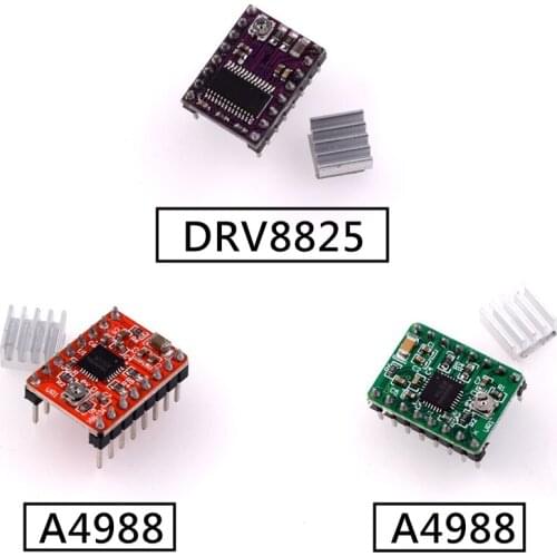 3D Printer Parts Stepstick A4988 DRV8825 Stepper Motor Driver Module With Heatsink Reprap Ramps 1.4/1.5/1.6 Control Board MKS