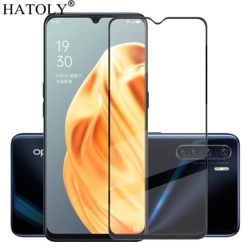 For Glass Oppo A91 Tempered Glass For Oppo A91 Phone Screen Protector HD Protective Film Full Glue Cover Glass For Oppo A91 6.4"