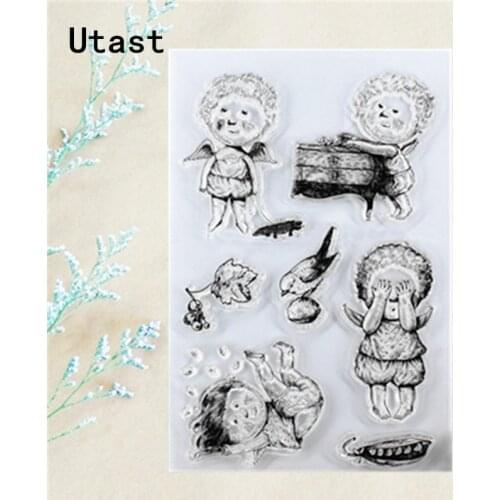 Bird Toy Angel Clear Silicone Postzegels/Transparante Stempel voor DIY Scrapbooking/Fotoalbum Decoratieve Craft Maken