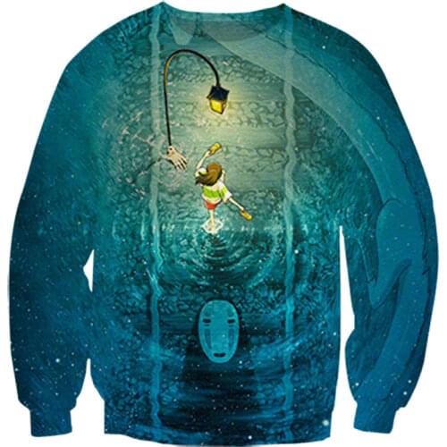 JUMEAST New Hoodies 3D Printing Mens Plus Size Hip Hop Breathable Sweatshirt Blue Men Long Sleeve Hooded Sweatshirt S-7XL
