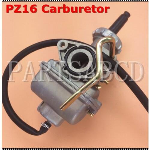 Chinese PZ16 16mm Carburetor 50cc 70cc 90cc 110cc ATV Dirt Bike Motorcycle Parts