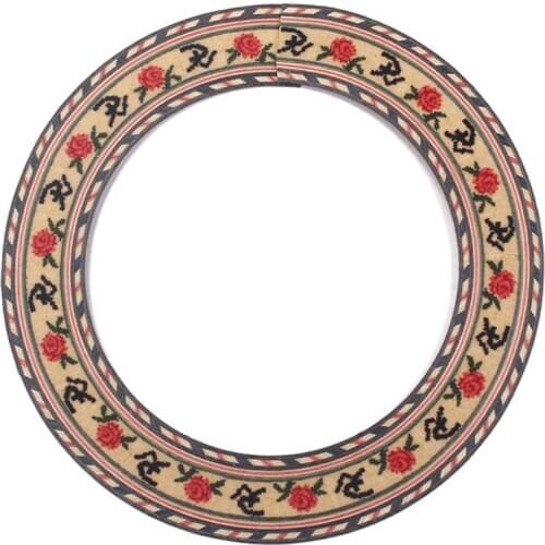 Classic Acoustic Folk Guitar Wood Circle Sound Hole Rosette Inlay Decoration