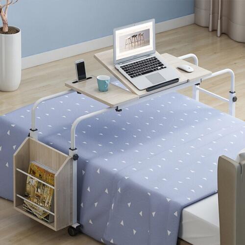 Bed Laptop Desktop Household Double Computer Desktop Bed Lazy Desk Movable Cross-bed Table to eat in bed, office, games, tea