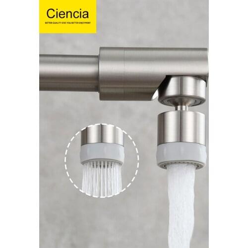 Free Shipping Brass Kitchen Aerator with Silicone Head M22 Female M24 Male Thread Tap Aerator Diffuser with 2 Spray Function