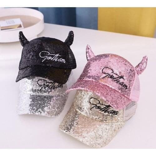 Summer Children Sun Hat for Boys Girls Outdoor Breathable Kids Mesh Visor Fashion Sequins Sunprotection Peaked Baseball Hat Cap